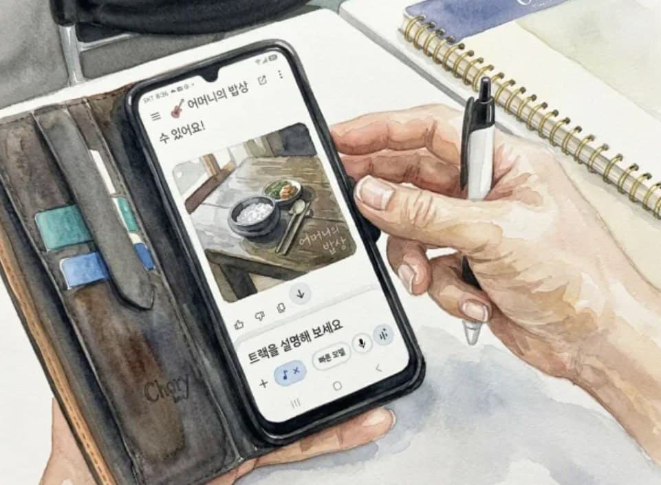 시니어 AI 강의 현장 (AI 수채화로 변환)