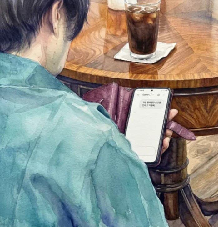 시니어 AI 강의 현장 (AI 수채화로 변환)