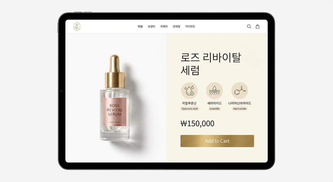 뷰티 브랜드 상세페이지 상세 이미지 1