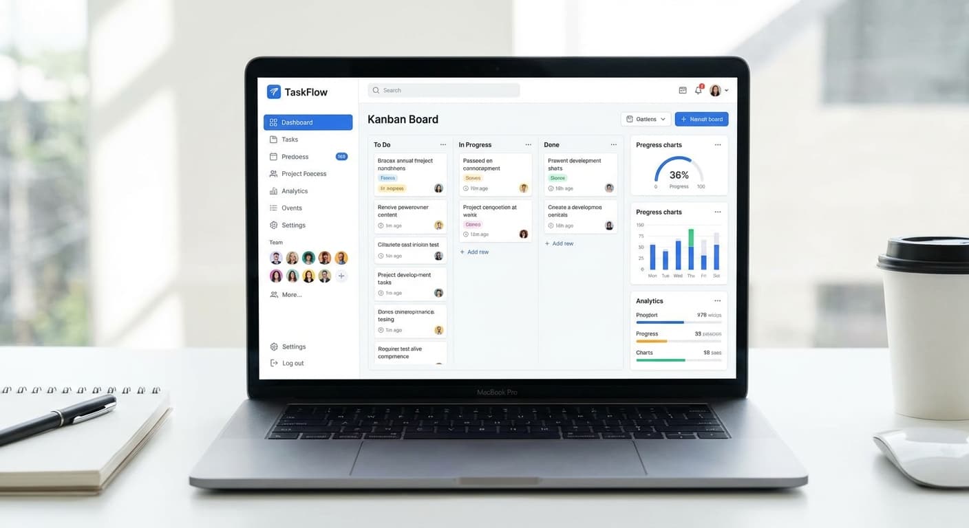 TaskFlow — SaaS 프로덕트 페이지