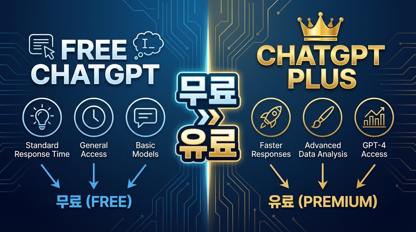 ChatGPT 무료 vs 유료, 뭐가 다를까? 2025 완벽 비교